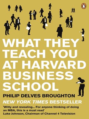 cover image of What They Teach You at Harvard Business School